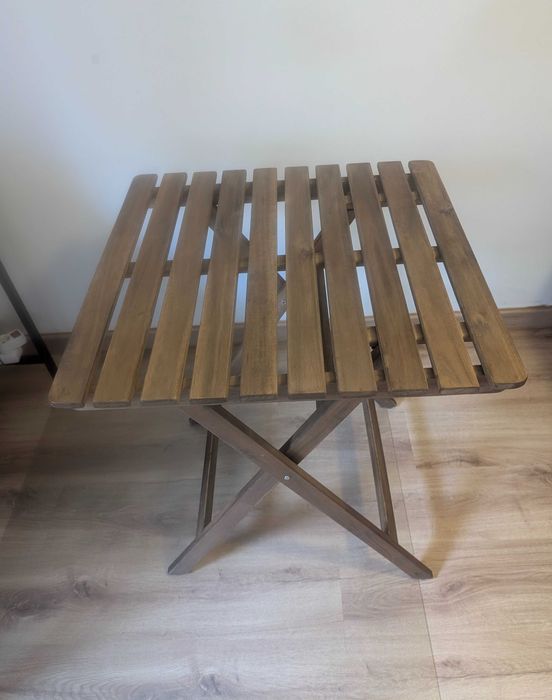 Mobiliário de Jardim, Mesa, exterior, dobrável castanho escuro