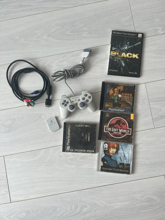 Геймпад джойстик playstation1 ps1 ps2 dualshock карта памяти ps1+ игры