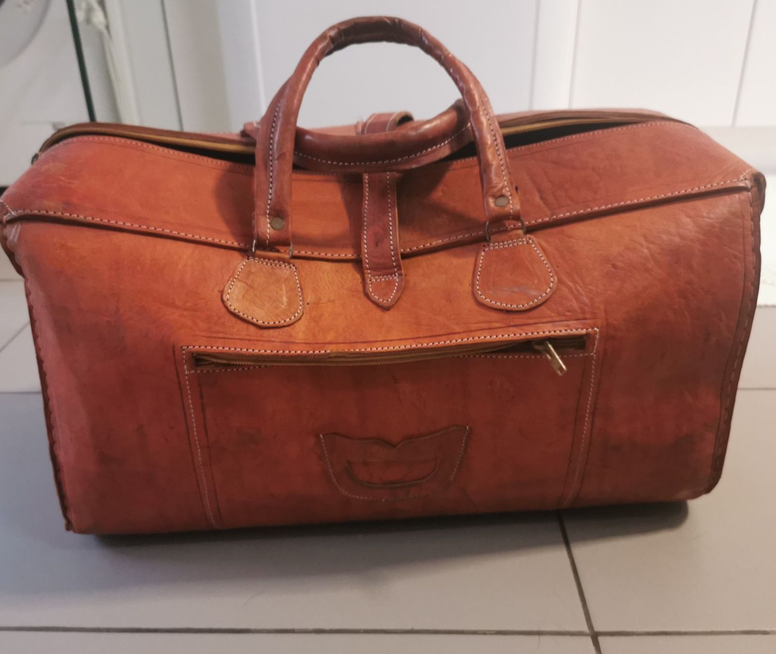 Mala /saco de viagem em couro