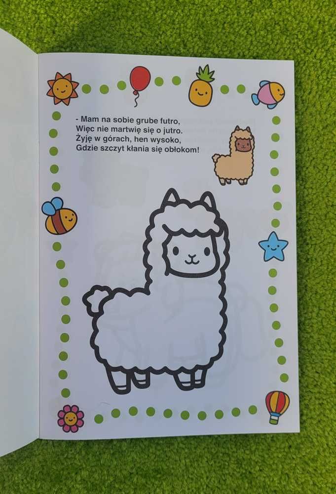 Kolorowanka z wierszykami Gruba Kreska sarenka
