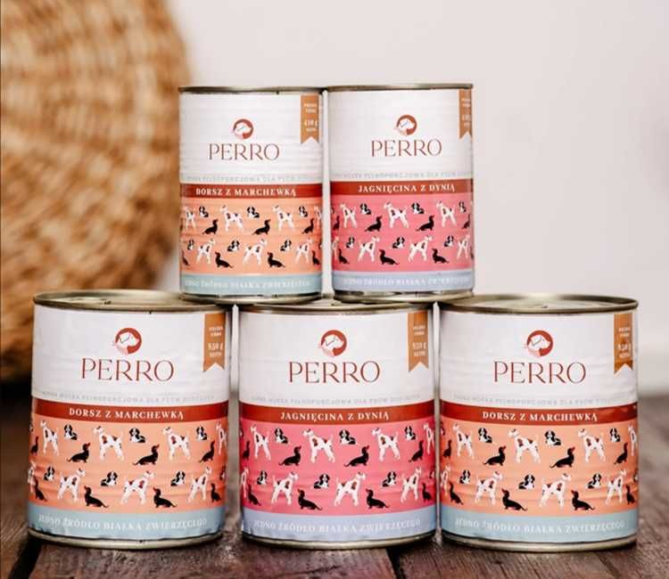 Perro Jagnięcina z dynią 400g – mokra karma dla psa 6 szt.