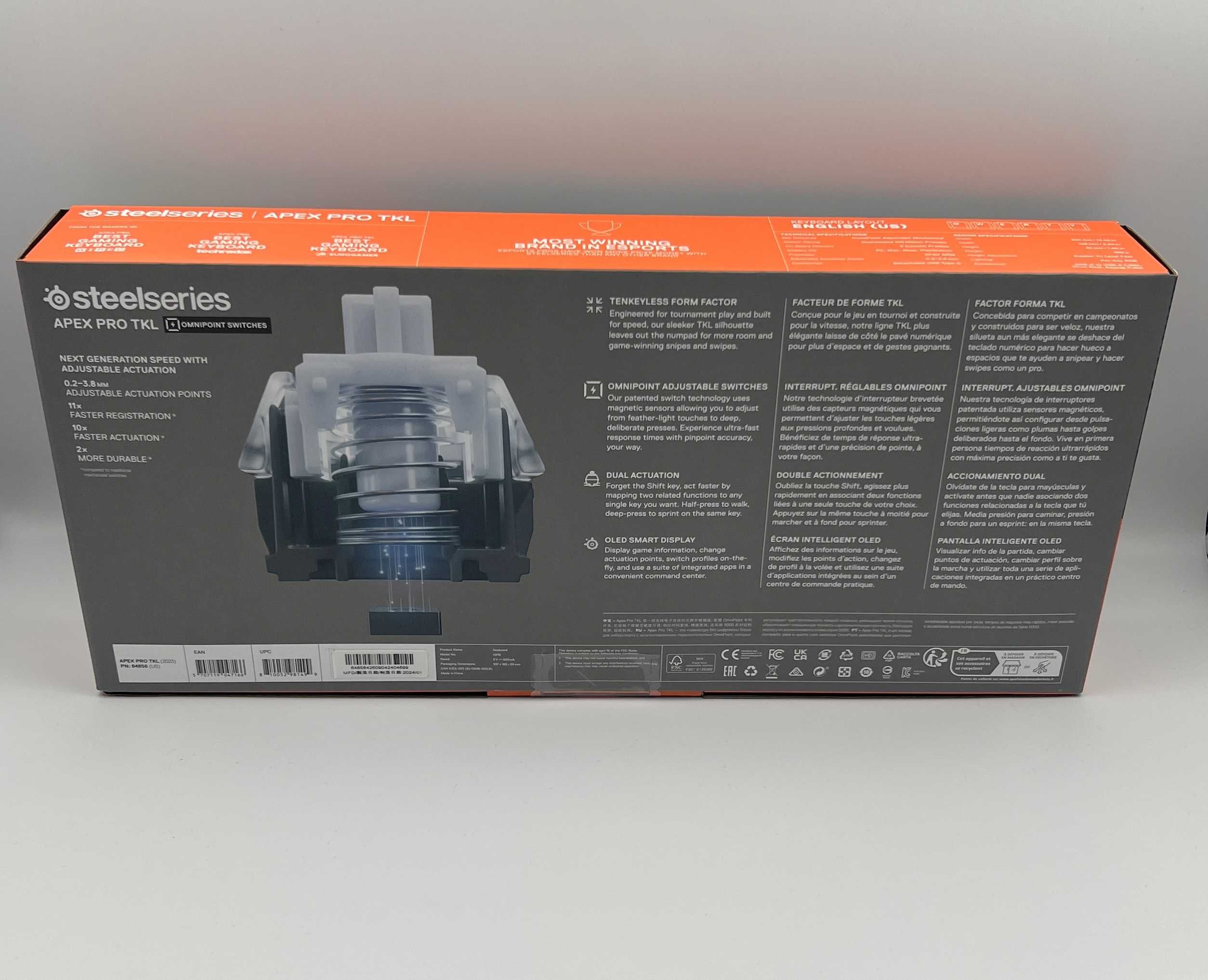 Klawiatura Mechaniczna STEELSERIES Apex Pro TKL Czarna
