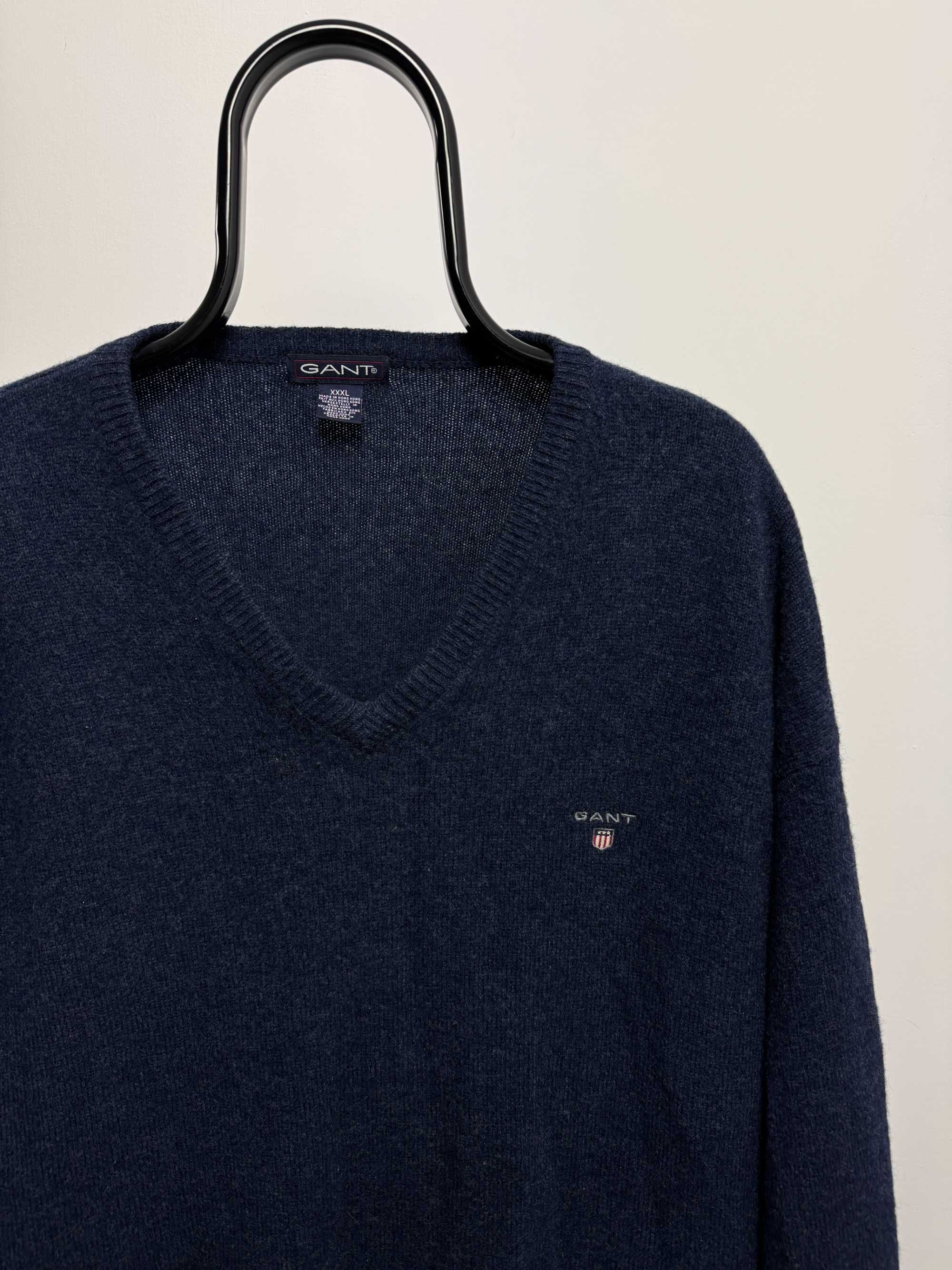 Sweter męski Gant sweterek z wełny jagnięcej