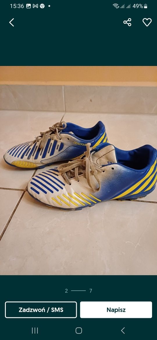 Korki adidas predator r. 38 buty do pilki