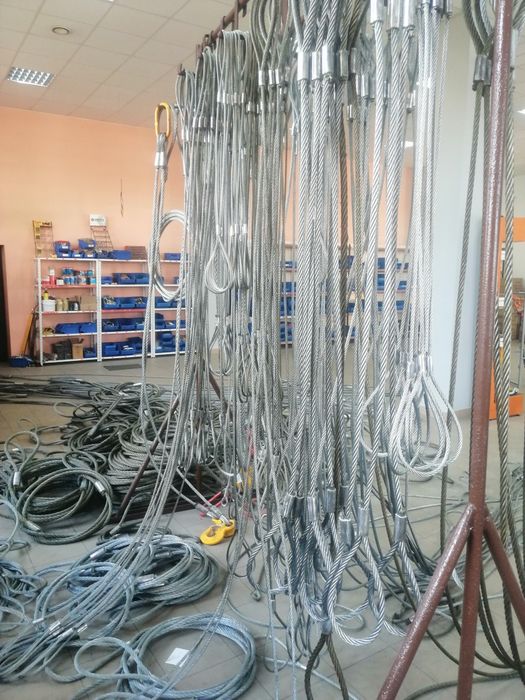 Lina holownicza. Długość 6m, fi 20mm, zawiesie, zawiesia.