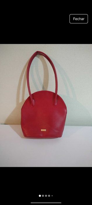 Bolsa Vermelha Marroquinerie Paris - Bom Estado