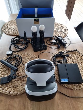 PS VR gogle sony 2 x move kamera ładowarka duży zestaw