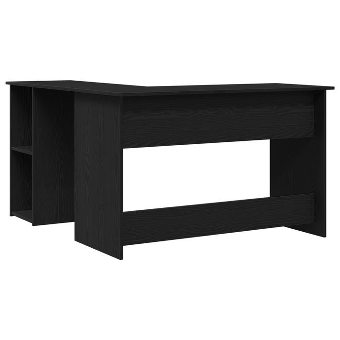 Biurko Vidaxl Czarny Dąb 120X140X75 Cm Z Drewna Inżynieryjnego