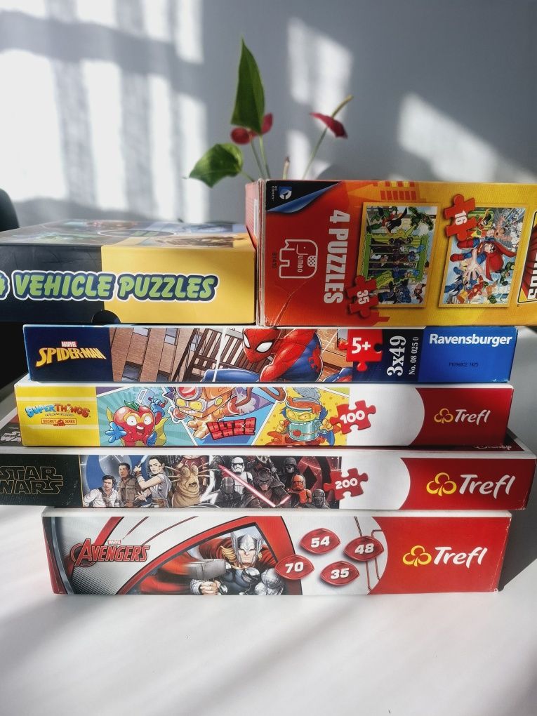 Zestaw puzzli dla chłopca marvel