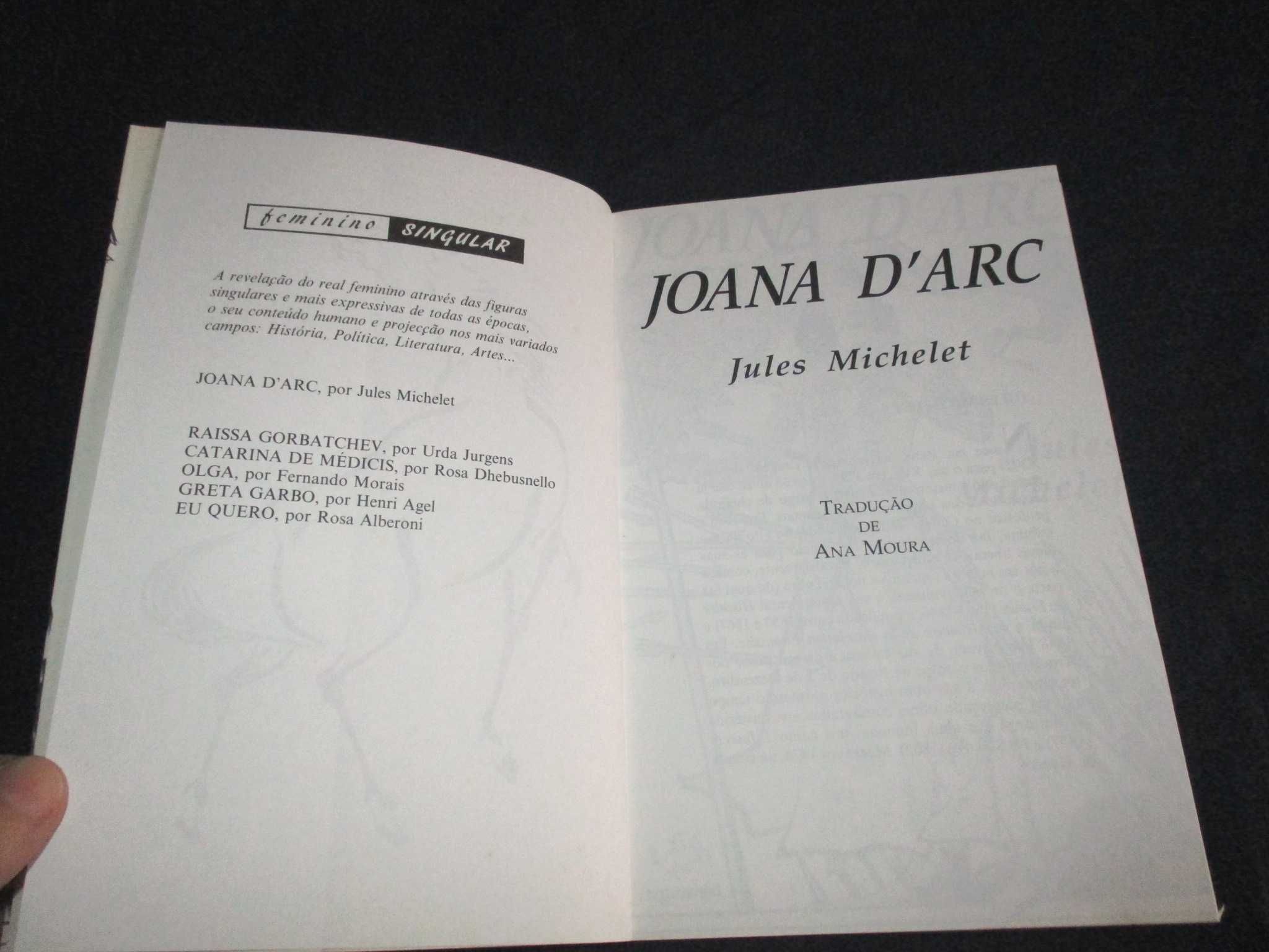 Livro Joana D'Arc Jules Michelet Pergaminho