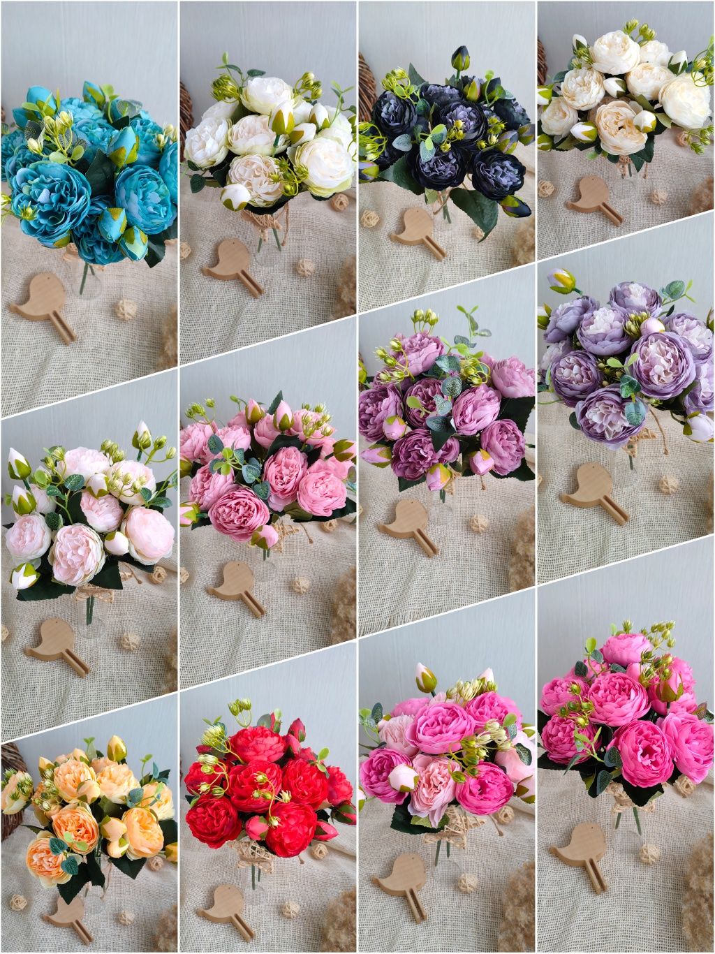 Композиция из искусственных цветов, букет, штучні квіти для декору