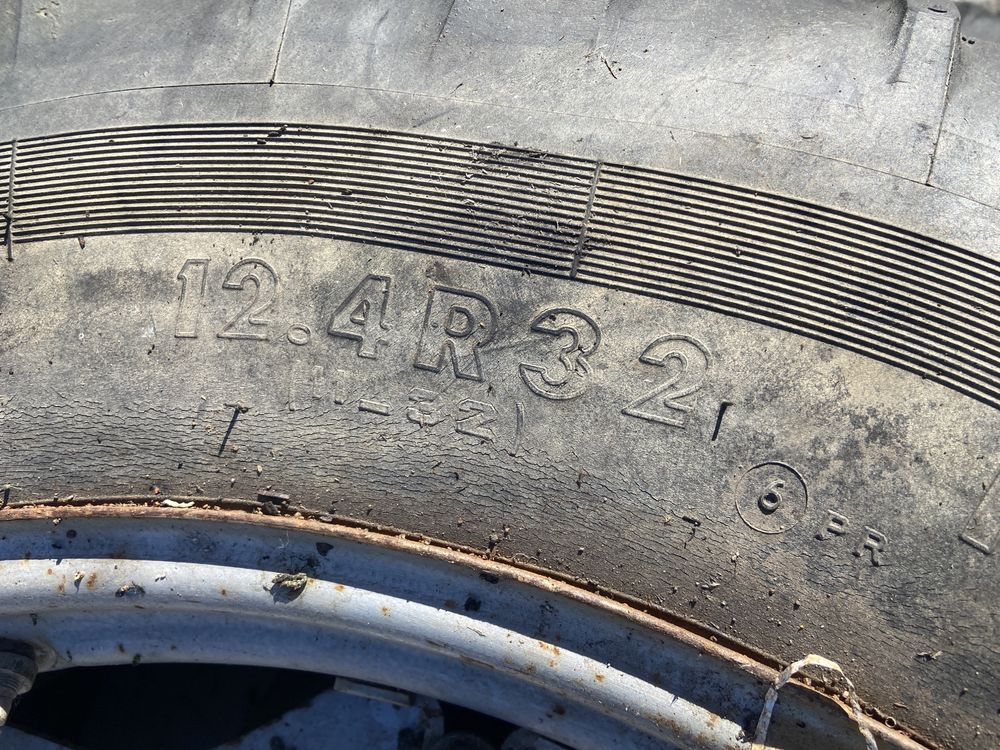 Par de rodas completas 12.4R32 para same deutz lamborghini hurlimann