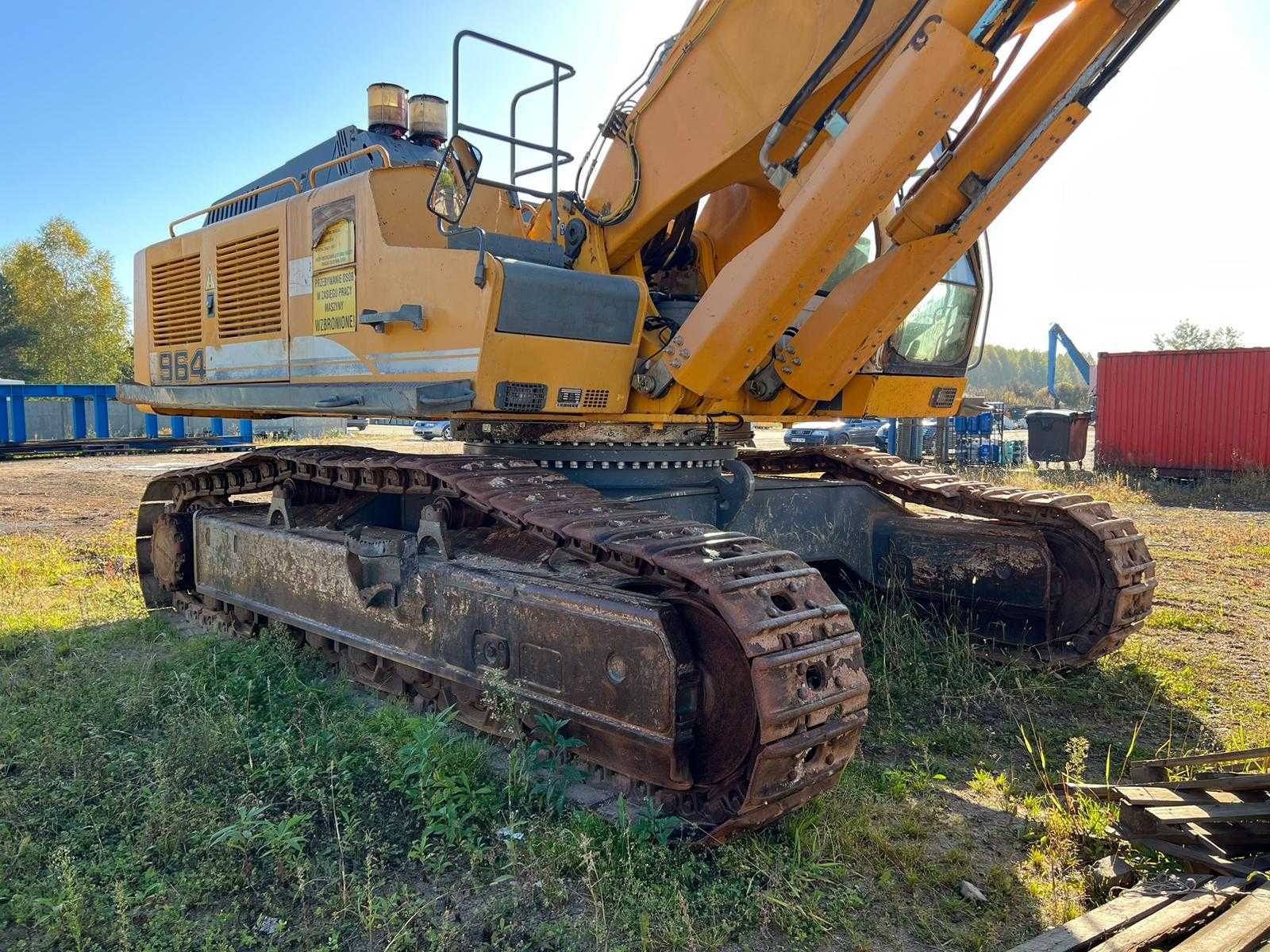 koparka Liebherr R 964 C HD części silnik pompy chłodnica zwolnica