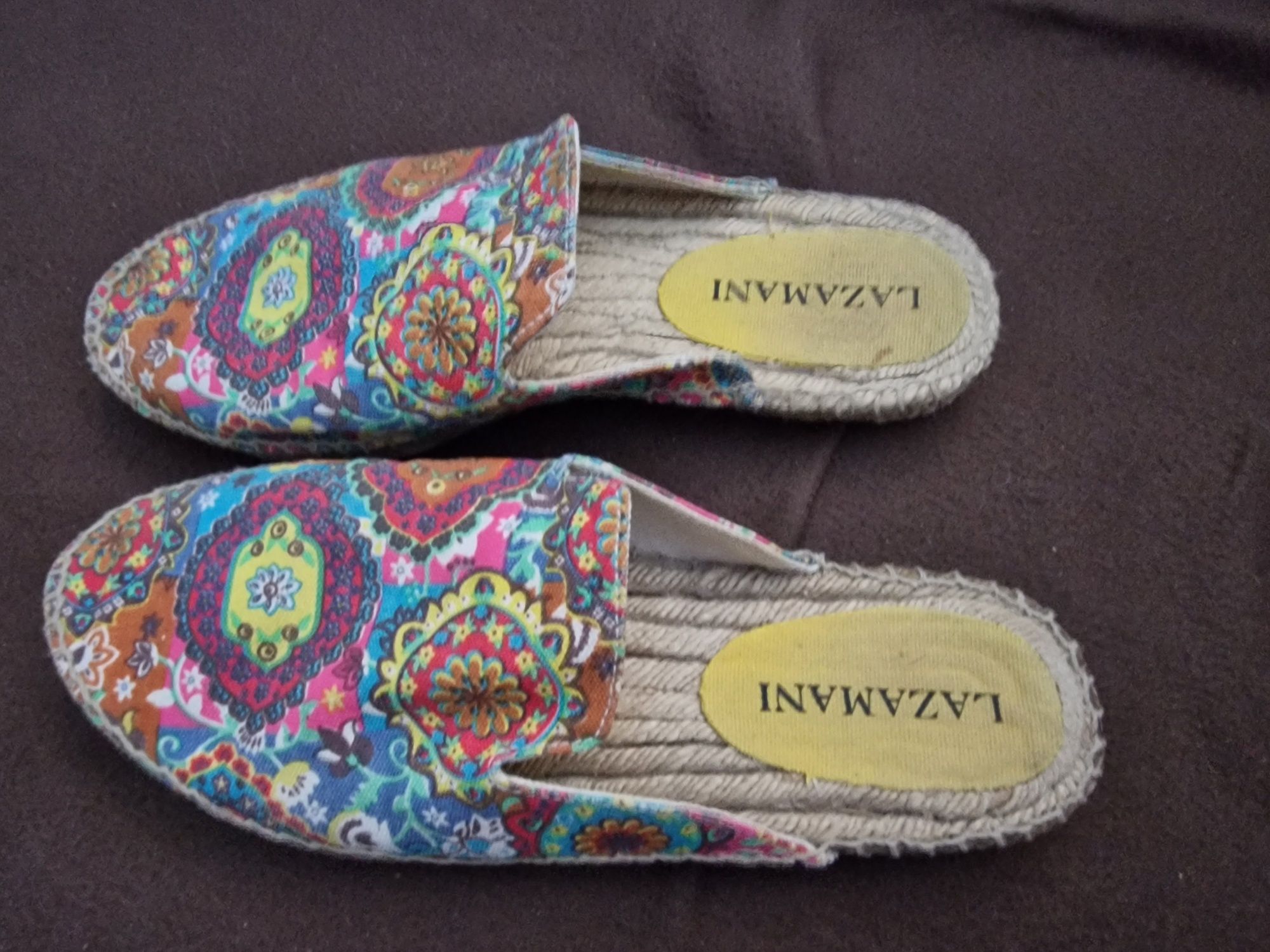 Klapki espadryle Lazamani roz. 39