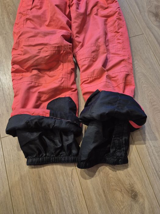 Spodnie zimowe. Szelki. 122-128 różowe.