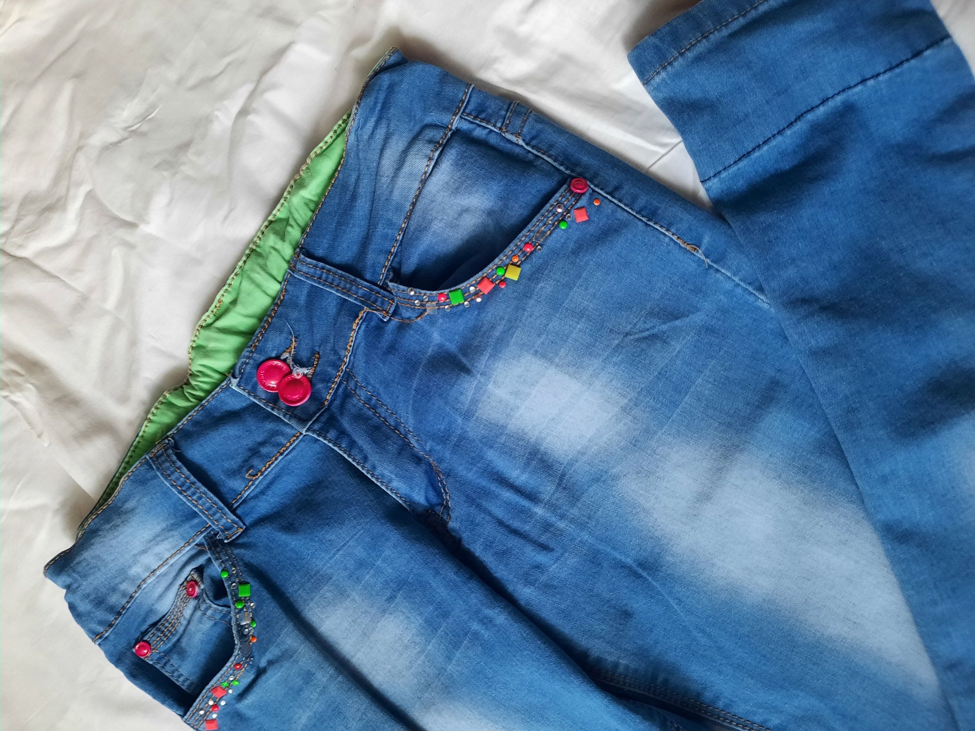 Синие летние джинсы