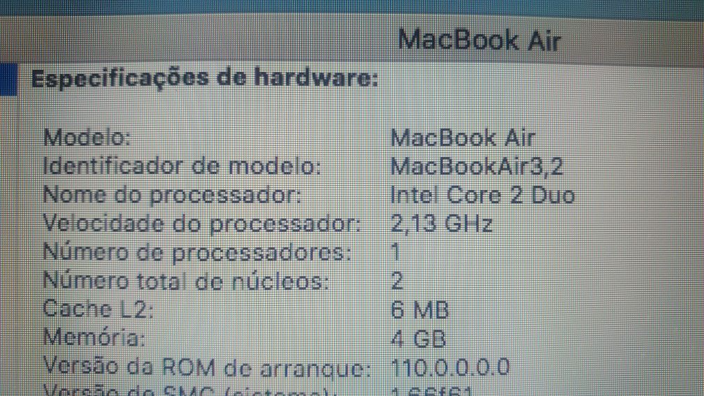 Macbook Air 13" Intel Core 2 Duo 2 13Ghz / 256SSD / Geforce 320M