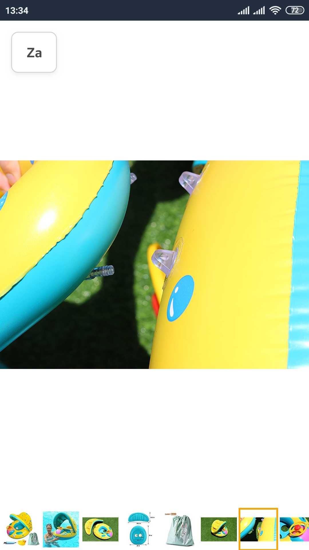 Basen Nadmuchiwany Basenik łódka dla Dzieci Dziecka z daszkiem koło