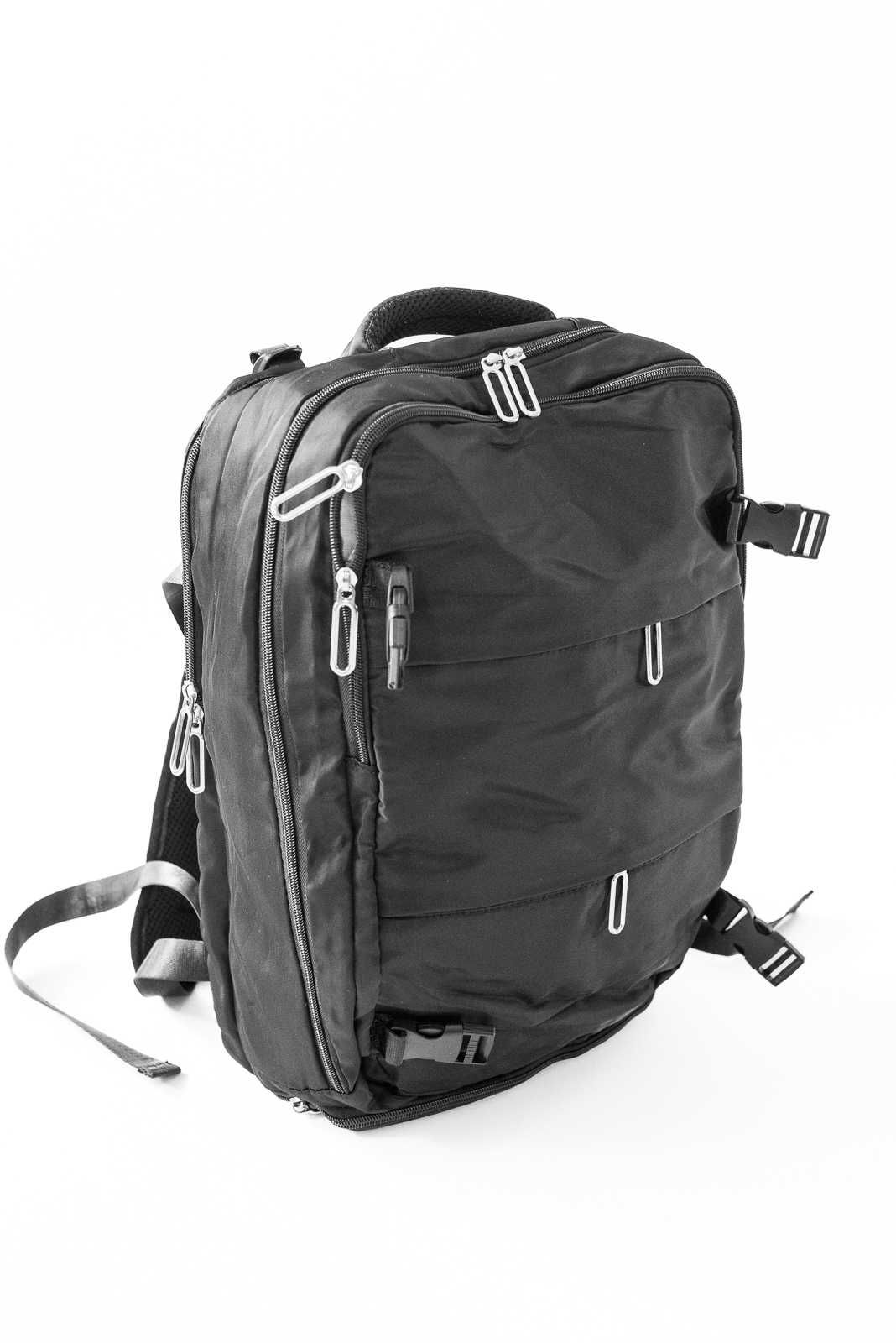 Czarny plecak podręczny 35L do samolotu – 46x30x20 cm, kabinowy