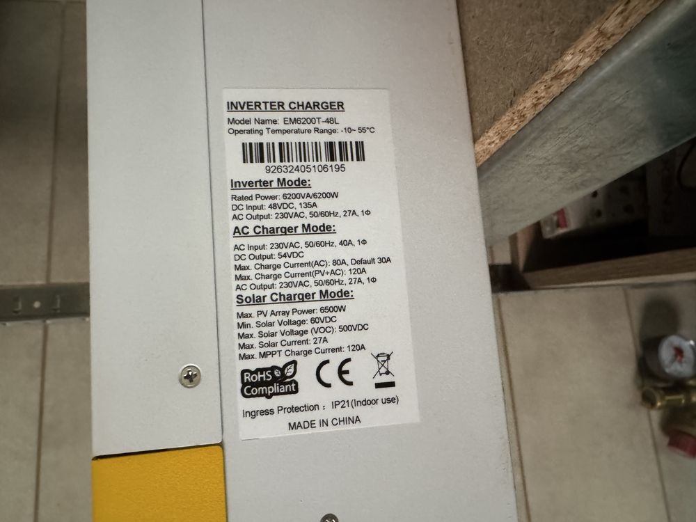 Сонячний гібридний інвертор 6kW Easun