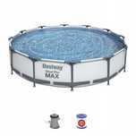 Круглий каркасний басейн Bestway 366 х 366 см.фільтр-насос.