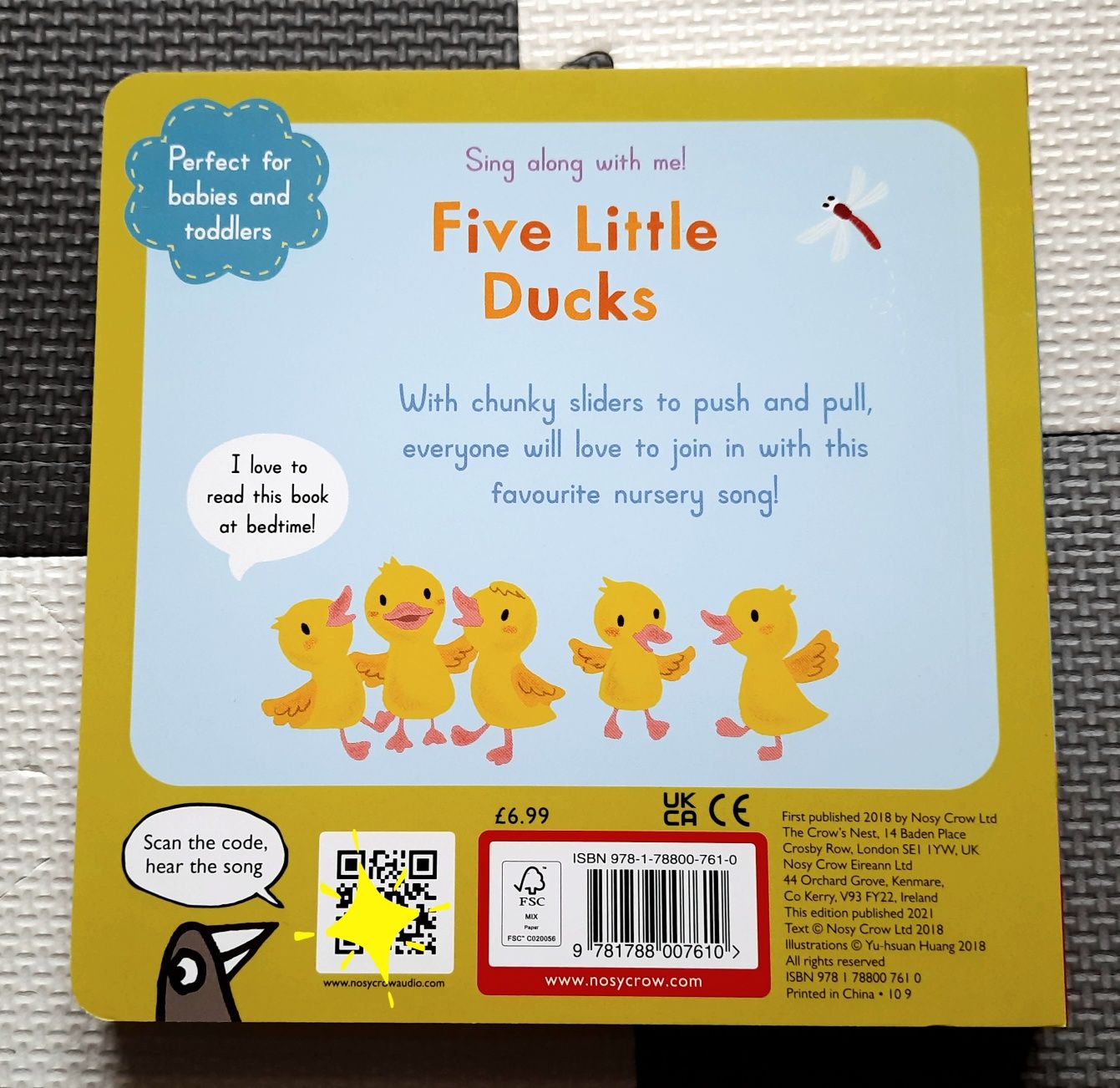 Five Little Ducks rymowanka do śpiewania książeczka po angielsku