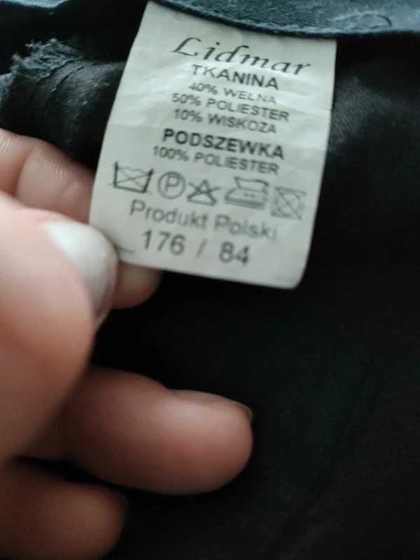 Męski garnitur 176/84 kolor grafitowy