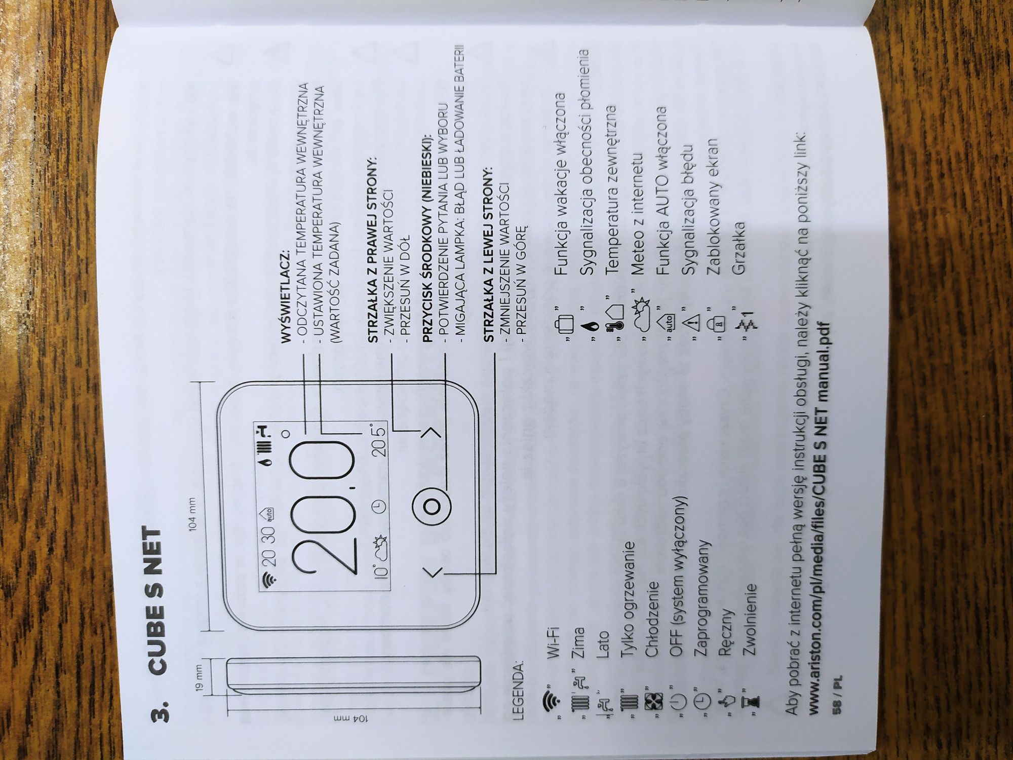 Sterownik Termostat ARISTON CUBE S Net !!! NOWY !!!