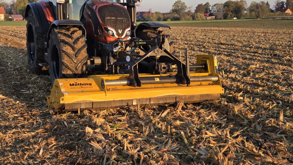 Mulczowanie kukurydzy, poplonów, łąk, traw, ściernisk, usługa,