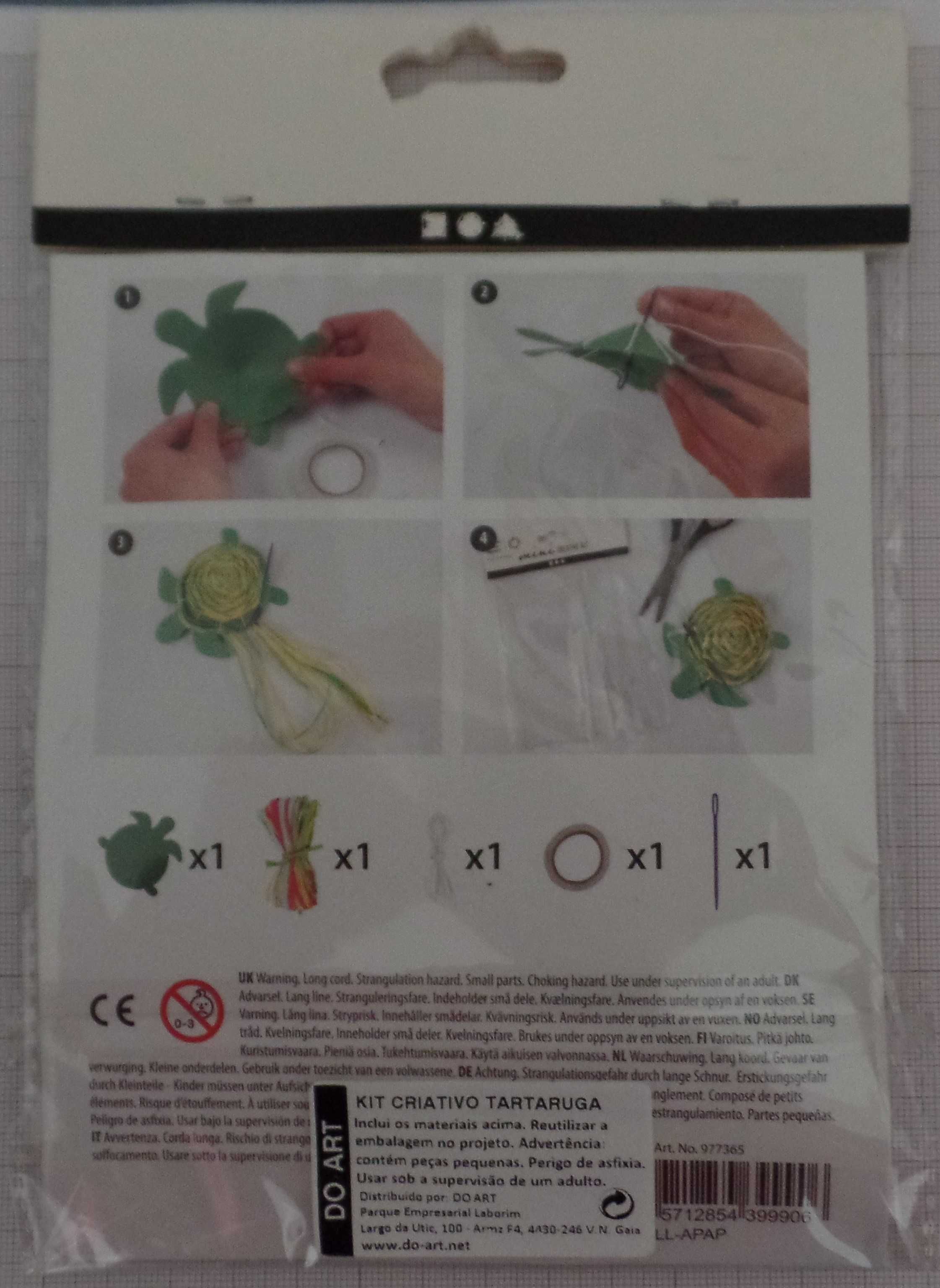 Mini Kit Criativo " Tartaruga" Novo/Selado (BOX)