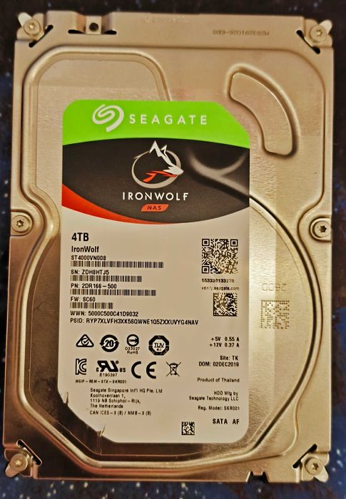 Dysk twardy HDD Seagate IronWolf 4TB - w pełni sprawny