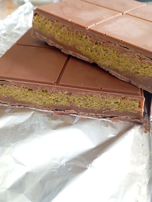 (NOVO) Chocolate do Dubai-Caseiro em Tablete Grande-25x13.5x2.1cm-500g