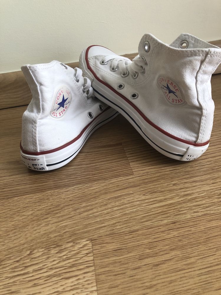 Converse wysokie białe r.33,5