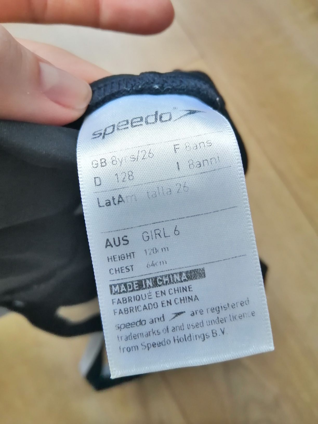 2. Strój kąpielowy jednoczęściowy dla dziewczynki Speedo! Czarny 120