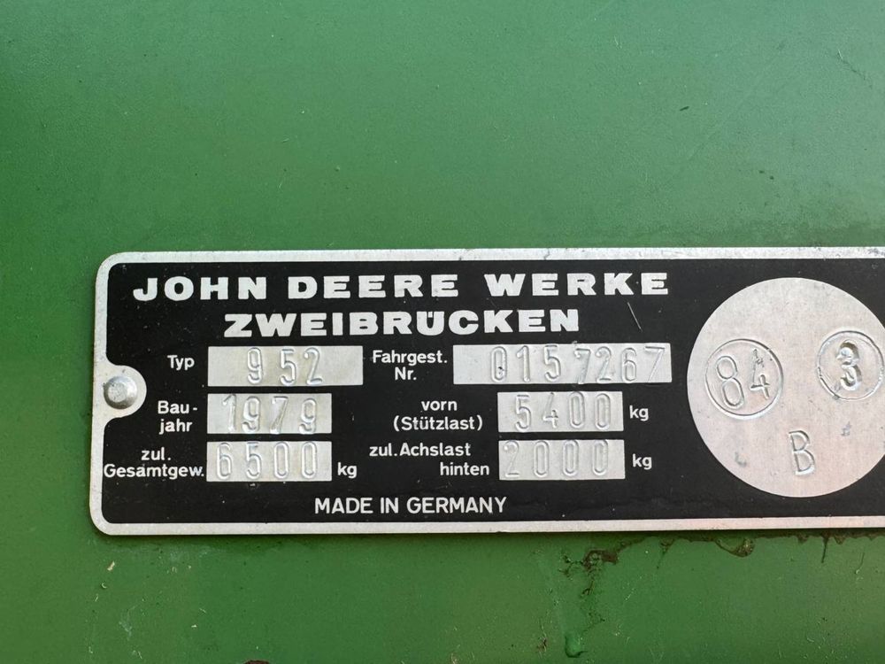 Продам зерновий комбайн john deere 952 1979р жатка 3.10м
