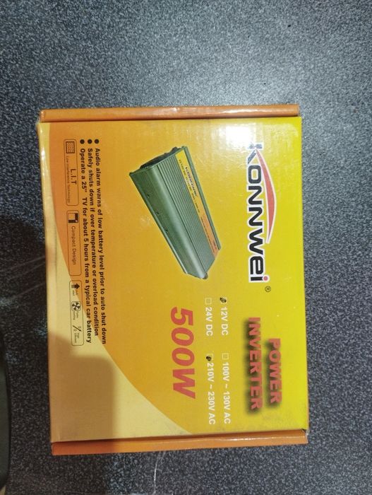 Инвертор Konnwei 500W, 12V DC, 220V AC