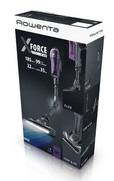 Odkurzacz pionowy ROWENTA X FORCE FLEX 8.60 allergy care FIOLETOWY