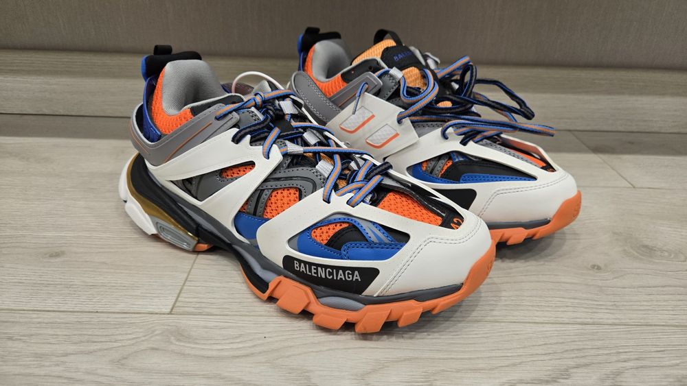 Balenciaga track blue orange