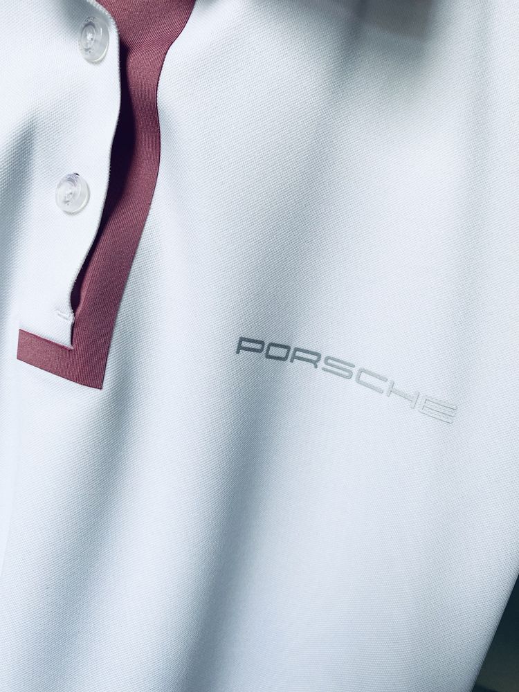 Biała koszulka Polo Porsche damska bluzka