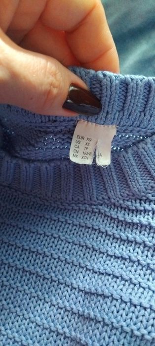 Sweter niebieski H&M rozm. XS