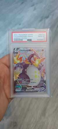 Karta Pokemon Charizard Vmax PSA 10 Shining Fates sv107