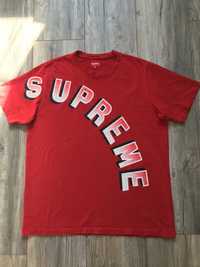 Supreme Gradient Arc Top Red tee