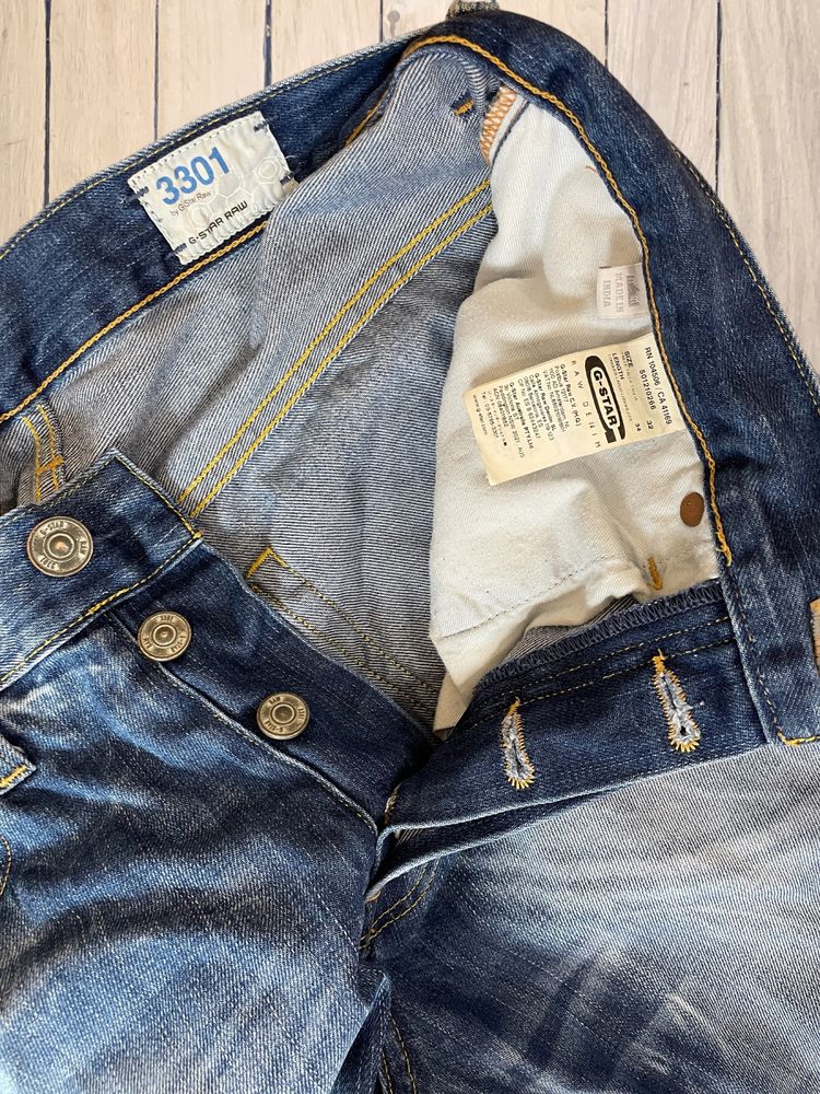 G-Star Raw 3301 Straight roz. W32 L34 męskie dżinsy