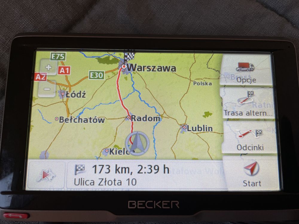 Nawigacja samochodowa Becker + mapy TIR