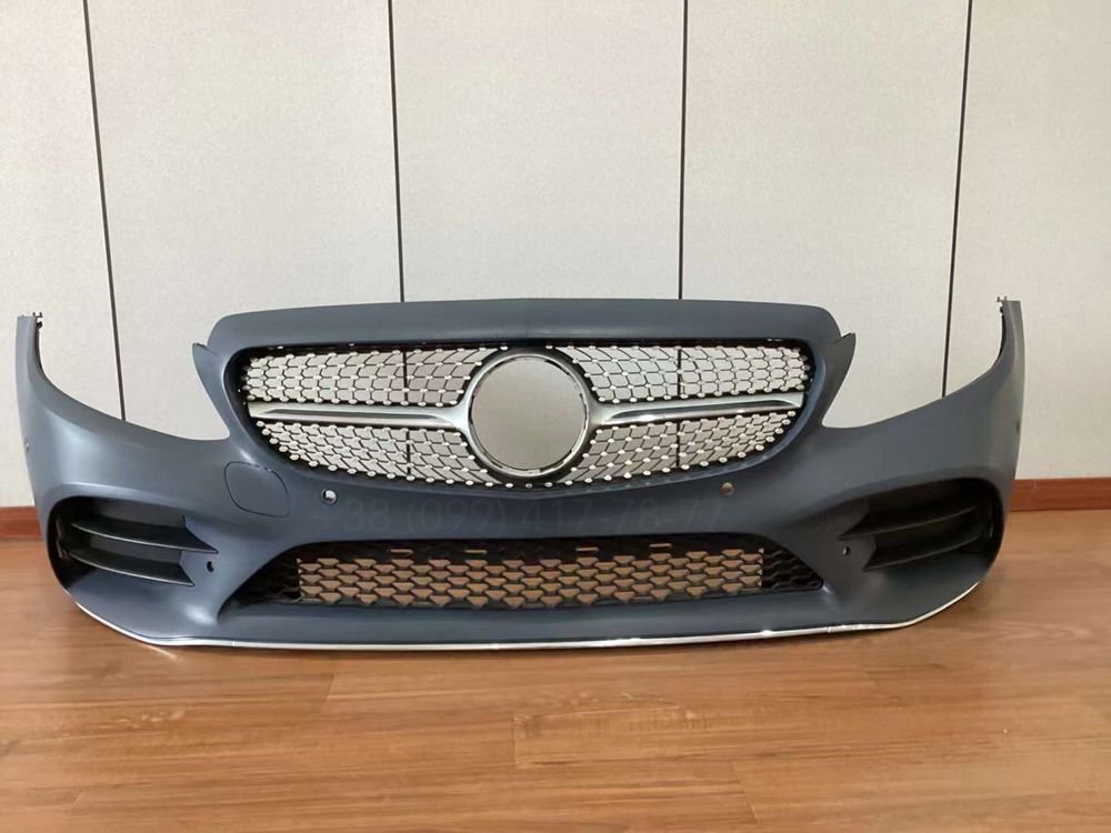Бампер AMG передний рестайлинг Mercedes W205 C180 C200 C250 C300 C400