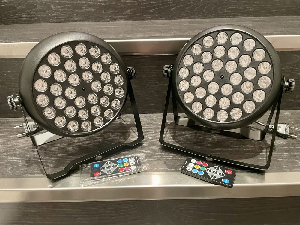 Projetor LEDs 36 com Comando RGB DMX Nível profissional