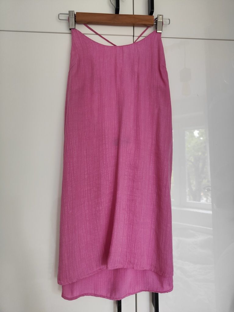 Sukienka mini z wiskozy i lyocellu, Zara, r.S