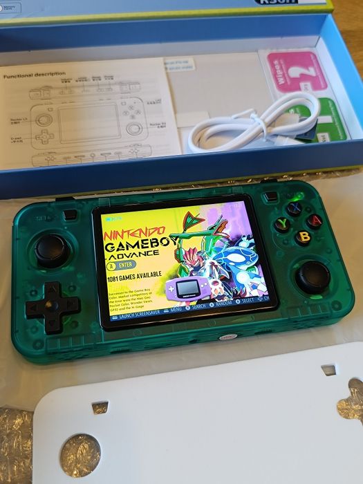 Konsola przenośna R36H Zielona 15tys gier Gameboy Pegasus NDS PS1 NOWA