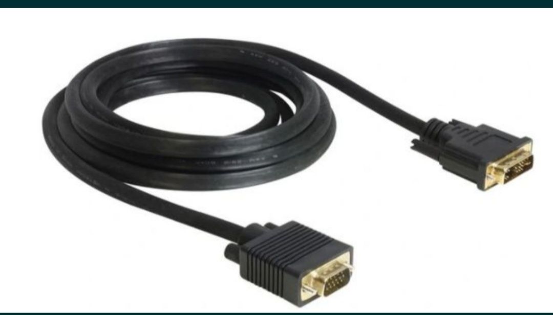 Kabel do monitora VGA DVI zasilające itp 5m VGA-DVI 5m