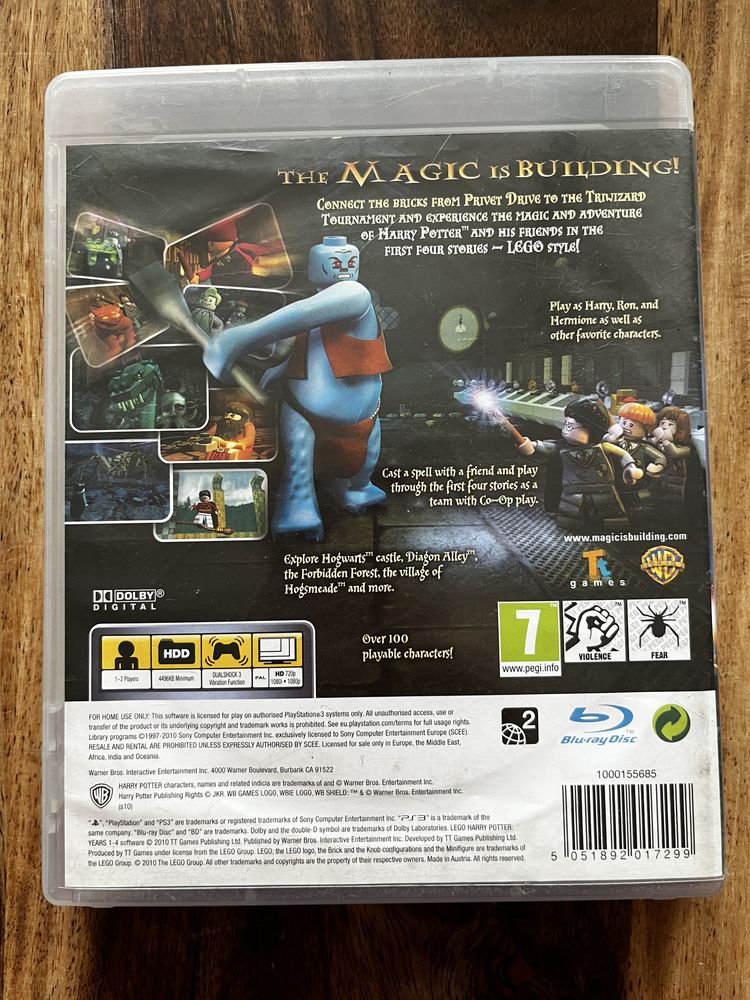 PlayStation 3 Harry Potter 1-4 ps3 Lego